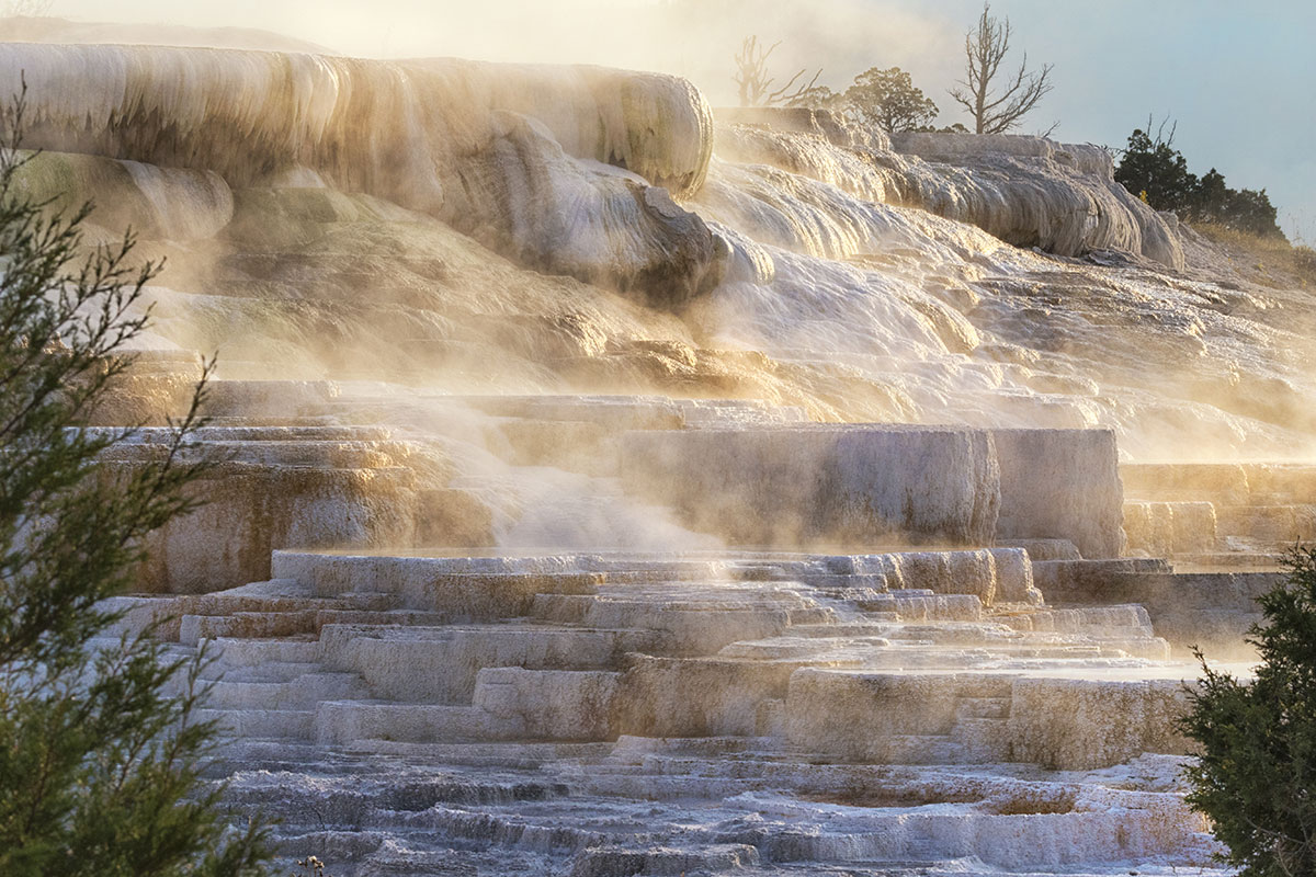 Mammoth Hot Springs - Camping in Yellowstone