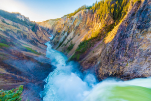 Grand Canyon of the Yellowstone from Lower Falls