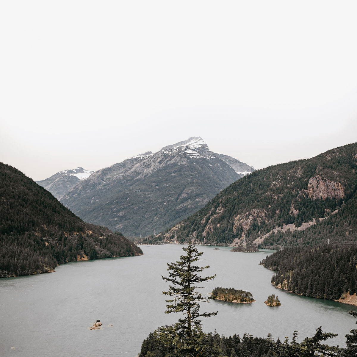 View from Diablo Lake Overlook in North Cascades National Park