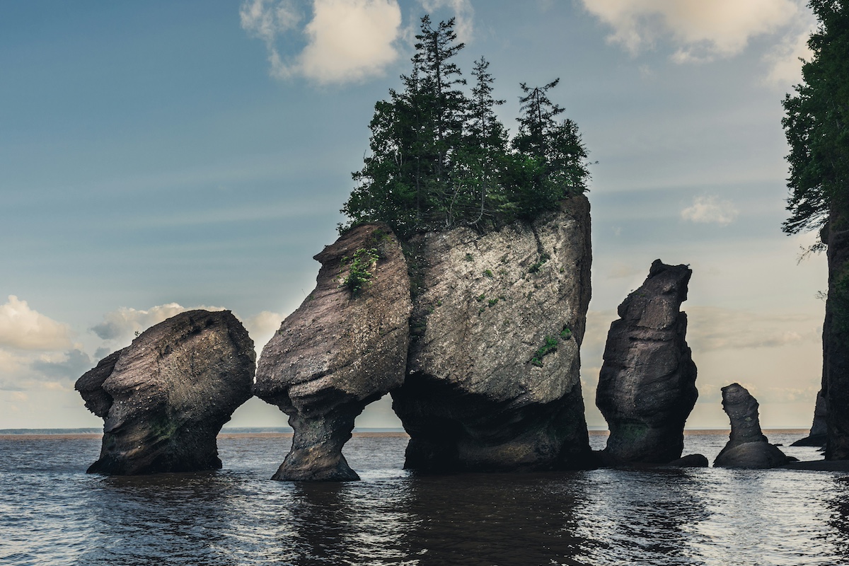Hopewell Rocks Provincial Park in New Brunswick Canada