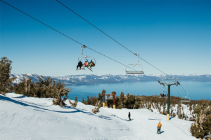 Ski lift at Lake Tahoe