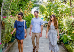 walking in the gardens of napa valley